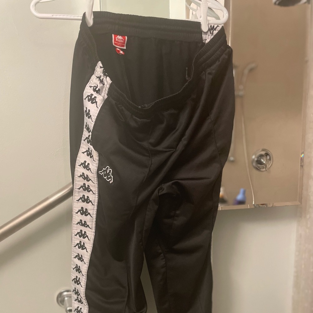 2XL black & white track pants 👖 (brand Kappa)